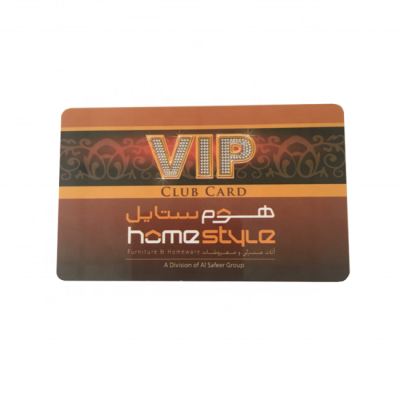 PVC plastic club membership card with serial number