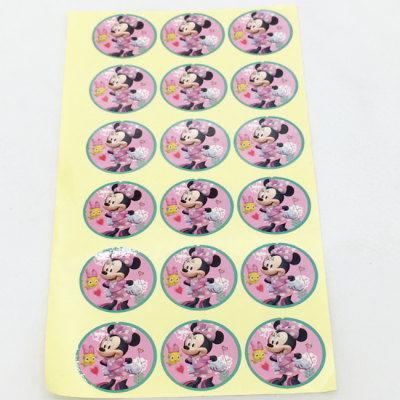 Custom Self Adhesive Fabric Paper Sticker