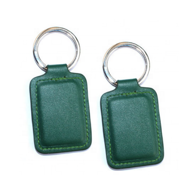 125KHz/13.56MHz Active RFID Leather Keyfobs