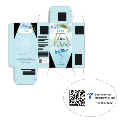 Variable QR Code Printing Package for Transparency Plan